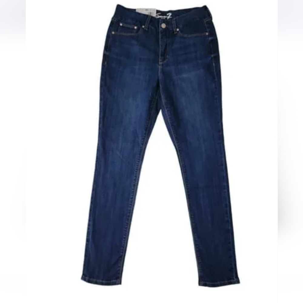 Seven7 TummyLess Skinny Jean  - Birch - 16